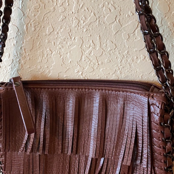 Sondra Roberts Leather Fringed Purse - Picture 7 of 15